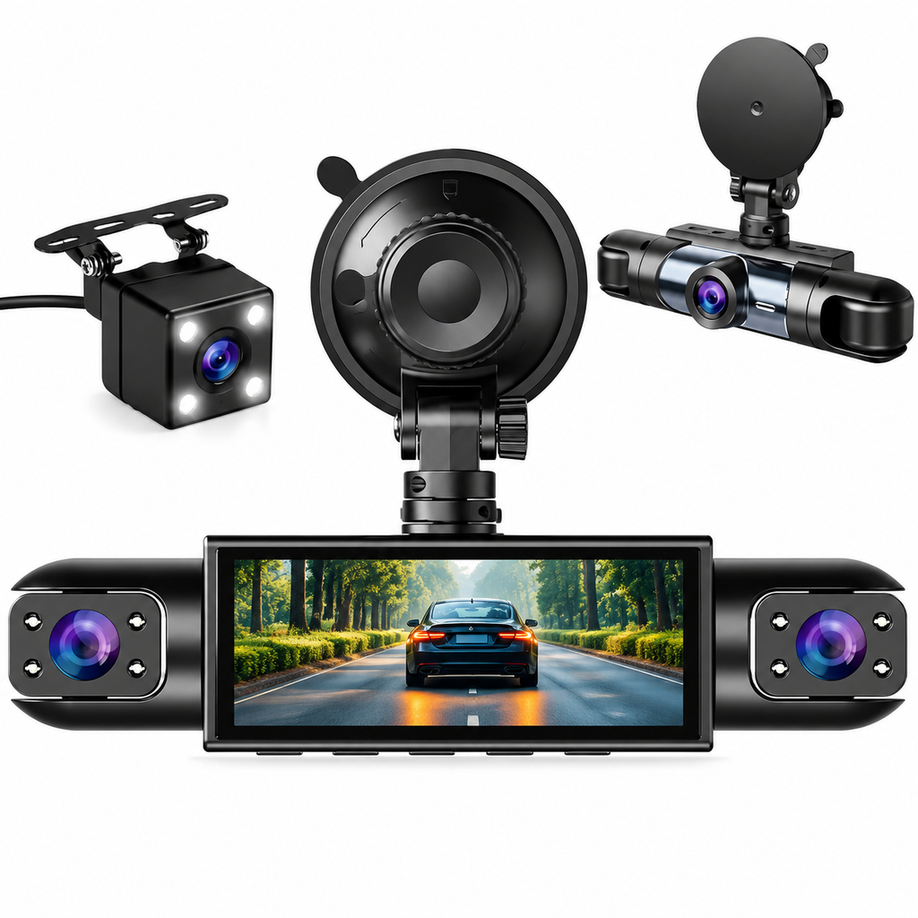 4-Channel Dash Cam with WiFi, Night Vision & Loop Recording – My Store